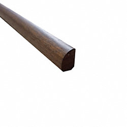 Prefinished Matte Brazilian Chestnut Hardwood 1/2 in thick x .75 in wide x 78 in Length Shoe Molding